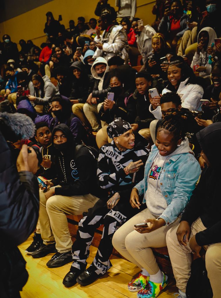 NLE Choppa at Potomac High School In Maryland
