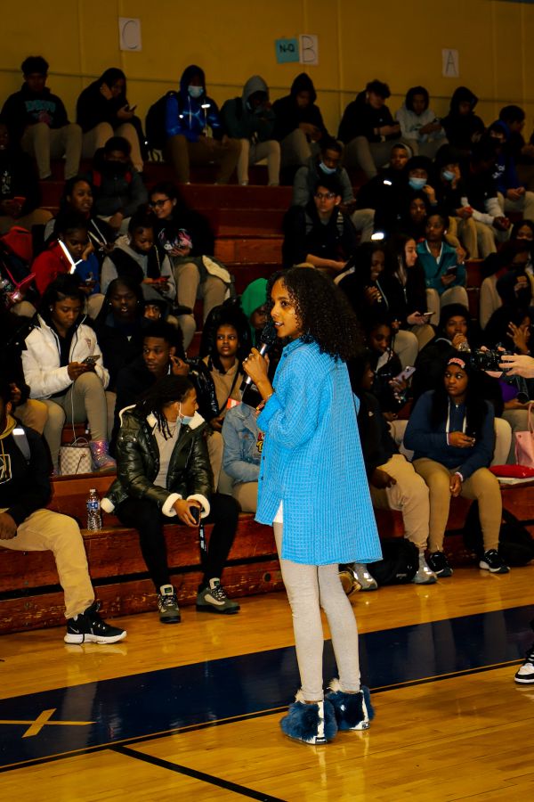 Little Bacon Bear & NLE Choppa at Potomac High School In Maryland