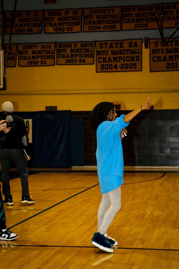 Little Bacon Bear & NLE Choppa at Potomac High School In Maryland