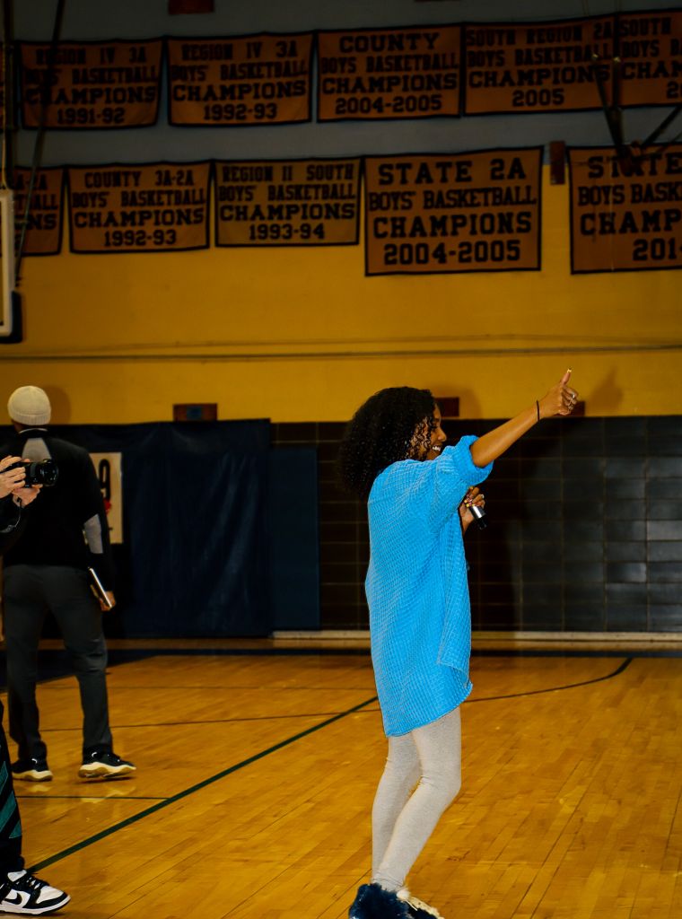 Little Bacon Bear & NLE Choppa at Potomac High School In Maryland