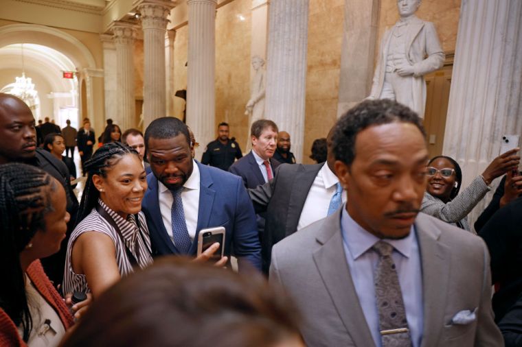Recording Artist 50 Cent Visits Capitol Hill