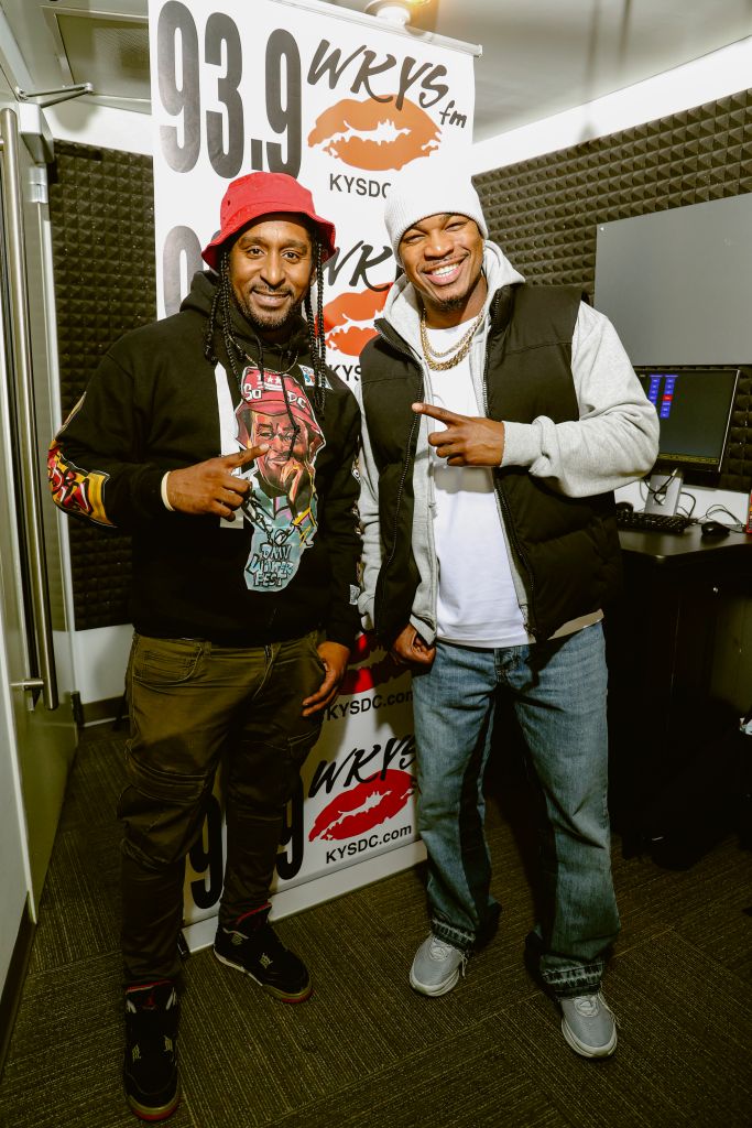 Ne-Yo with Aladdin at 93.9 WKYS