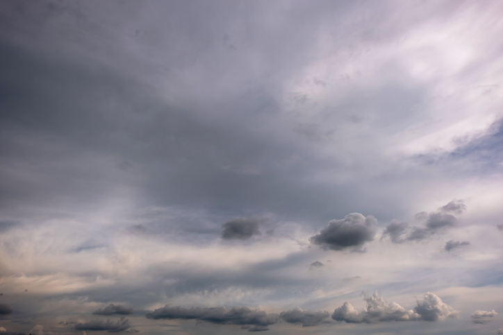 Dark sky with stormy clouds. Dramatic sky ,Dark clouds before a thunder-storm.