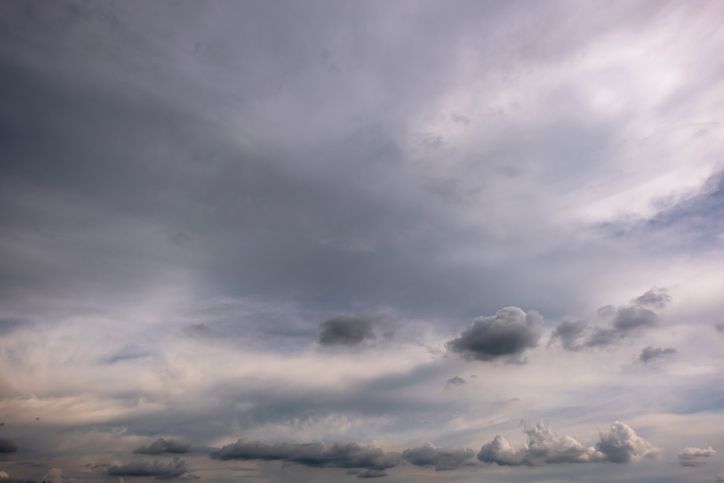 Dark sky with stormy clouds. Dramatic sky ,Dark clouds before a thunder-storm.